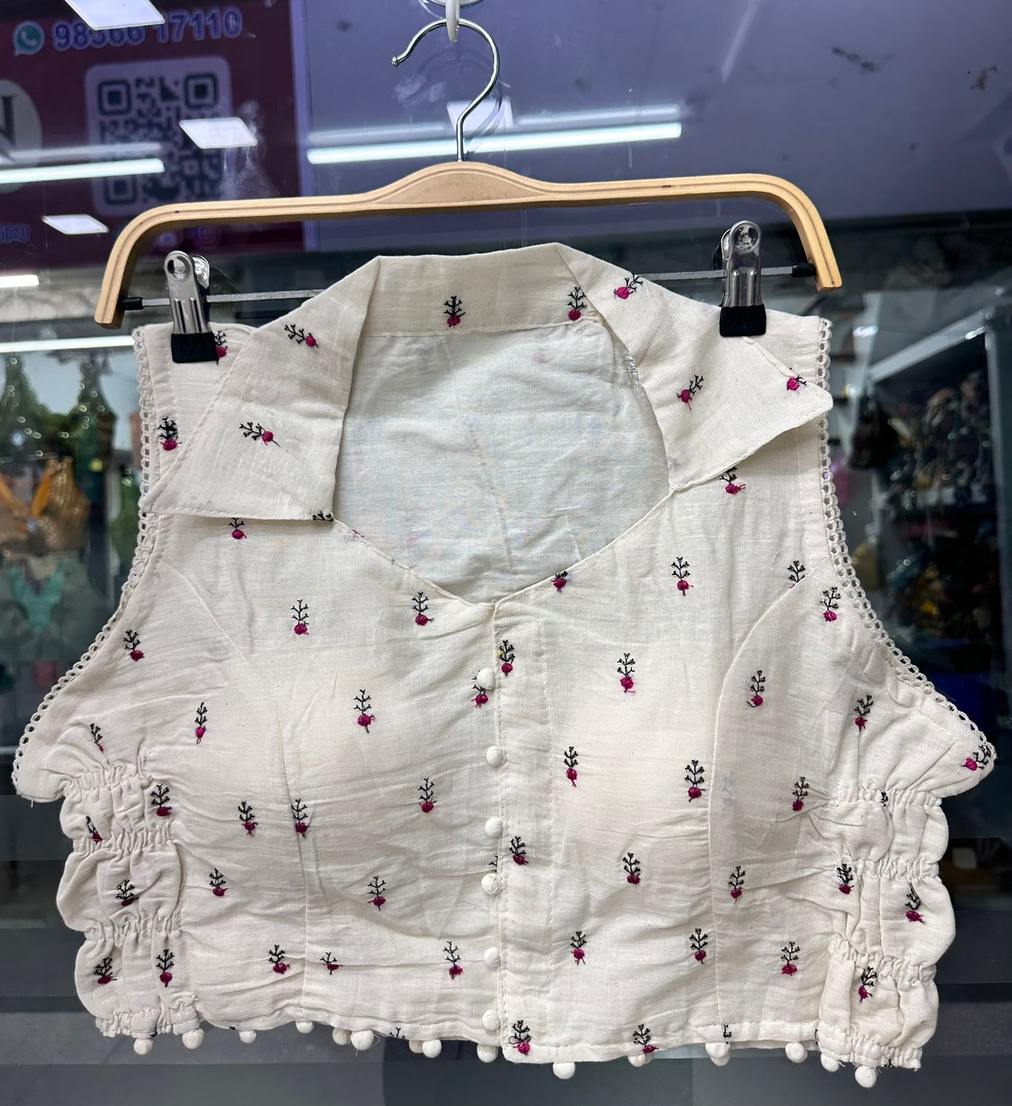 Aarunika Khadi Blouse-Stretchable